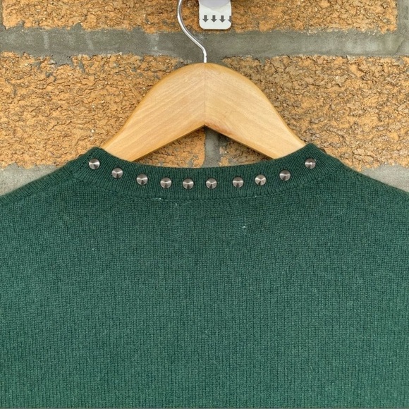 27 miles dark green cashmere sweater size xtra small - Picture 8 of 10